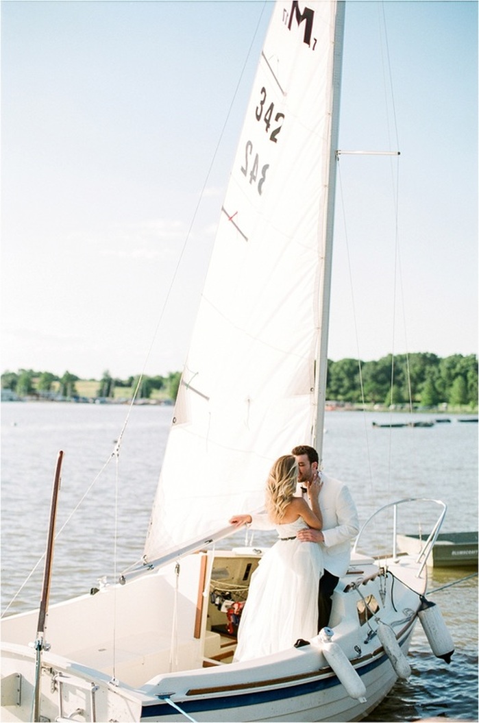 nautical wedding sailboat