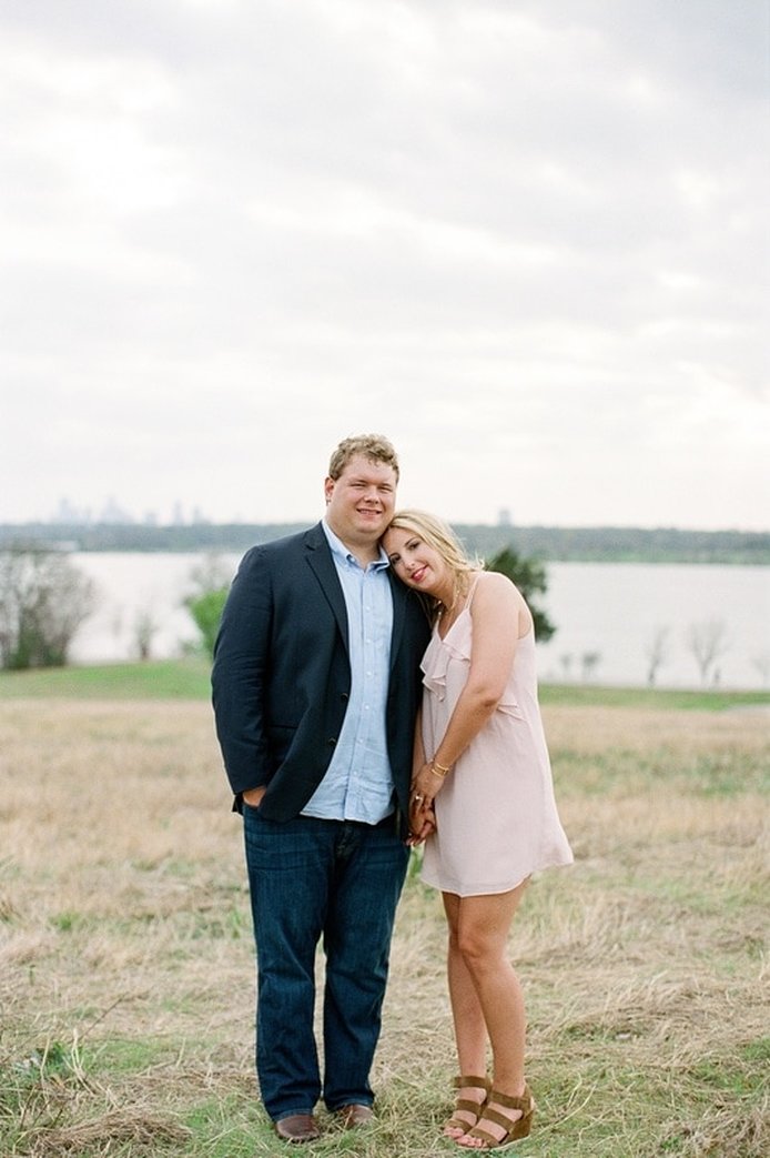 white rock lake engagement pictures
